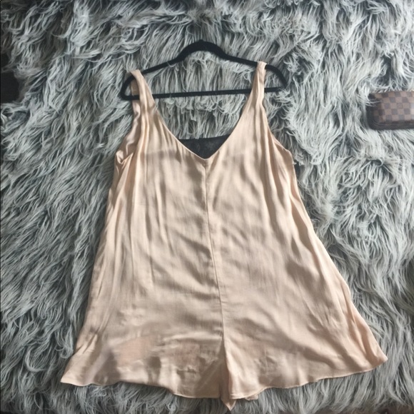 Zara Satin Romper - Picture 2 of 4